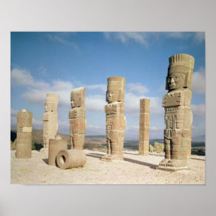 The atlantean columns on top of Pyramid B Poster