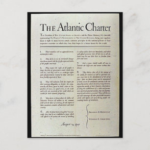 The Atlantic Charter Postcard