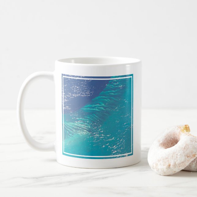 The Atlantic Ocean Off The Coast Of The Bahamas Coffee Mug (With Donut)