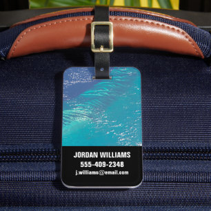 The Atlantic Ocean Off The Coast Of The Bahamas Luggage Tag