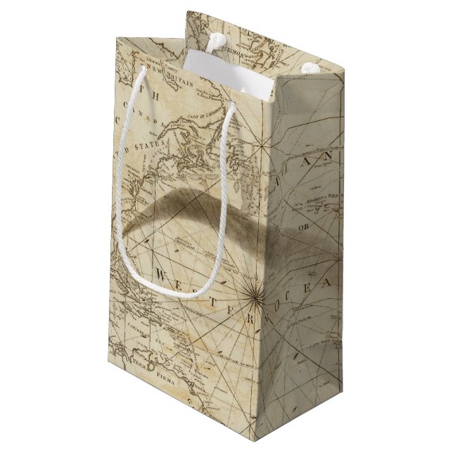 The Atlantic Ocean Small Gift Bag (Back Angled)