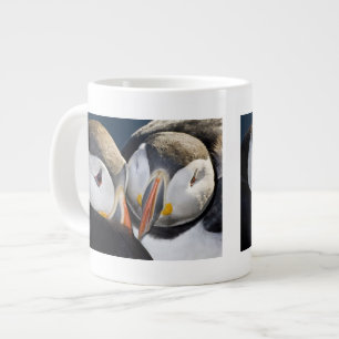 The Atlantic Puffin, a pelagic seabird Large Coffee Mug