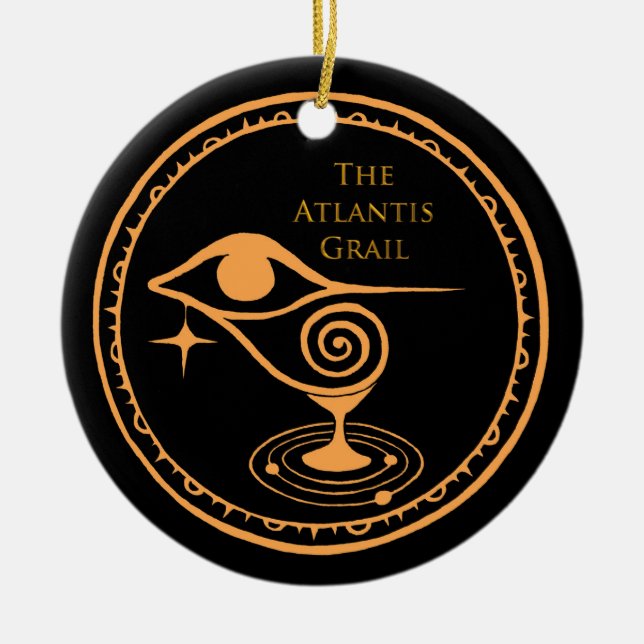 The Atlantis Grail Holiday Ornament -TAG Logo (Front)