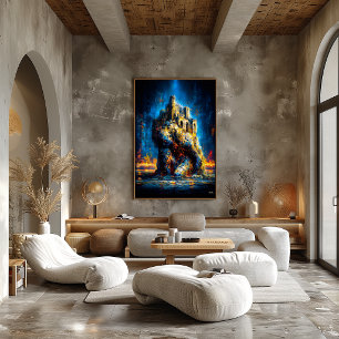 The Atlas of the Ruin – Monumental Expressionist Poster
