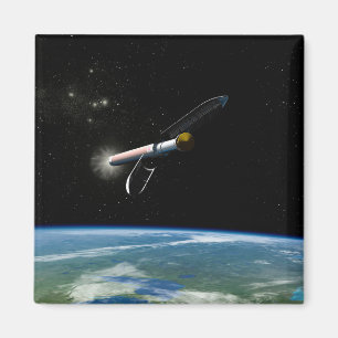 The Atlas V541 Launch Vehicle In Orbit. Magnet