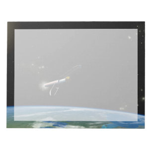 The Atlas V541 Launch Vehicle In Orbit. Notepad