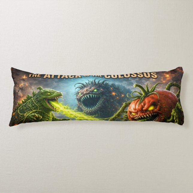 The attack of the Colossus mutant veggie body cush Cushion (Front)