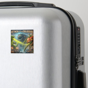 The attack of the Colossus mutant veggie square ma Magnet