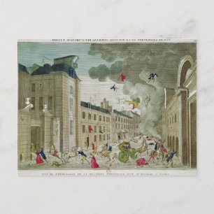 The Attempted Assassination of Napoleon Bonaparte Postcard