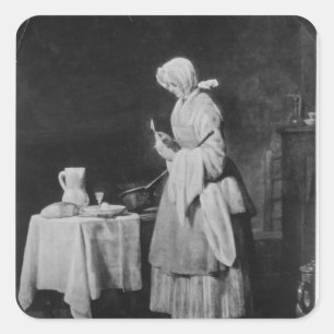 The Attentive Nurse, c.1738 Square Sticker