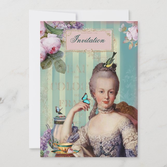 Thé au Petit Trianon Invitation (Front)