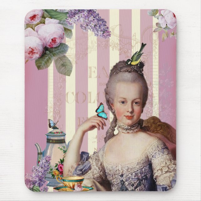 Thé au Petit Trianon – rose Mouse Pad (Front)