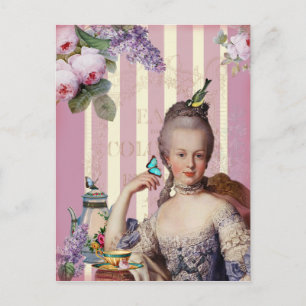 Thé au Petit Trianon – rose Postcard