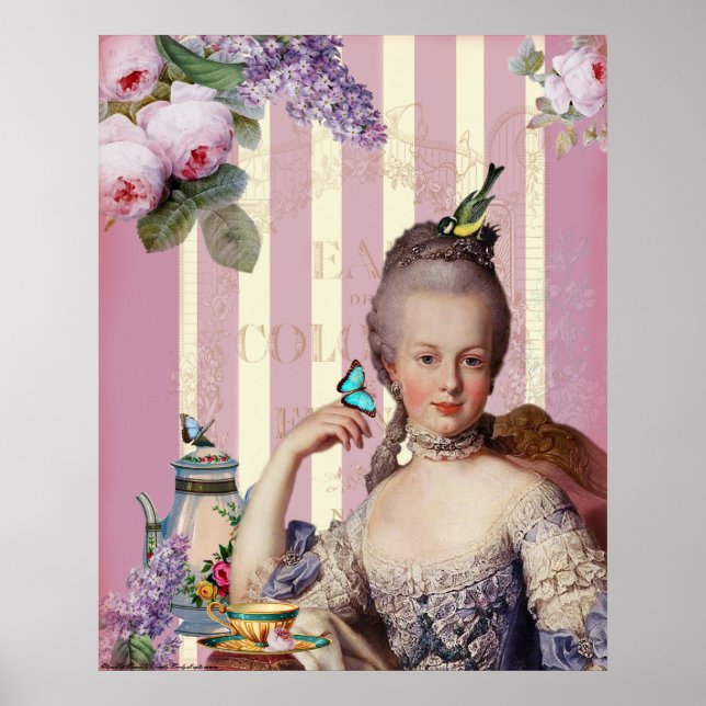 Thé au Petit Trianon – rose Poster (Front)