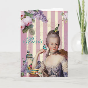 Thé au Petit Trianon – rose Thank You Card