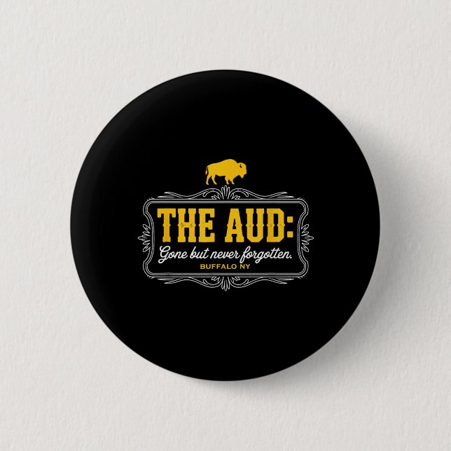 The AUD 6 Cm Round Badge (Front)