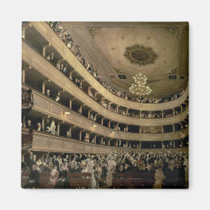 The Auditorium of the Old Castle Theatre, 1888 Magnet