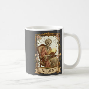 The Aunt Tarot Card Women Skeleton Aunty Book Love Coffee Mug