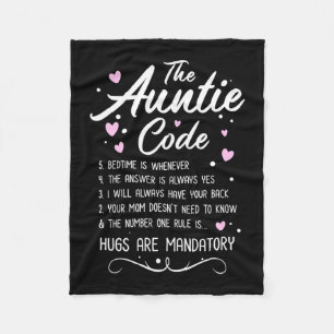 The Auntie Code Fleece Blanket