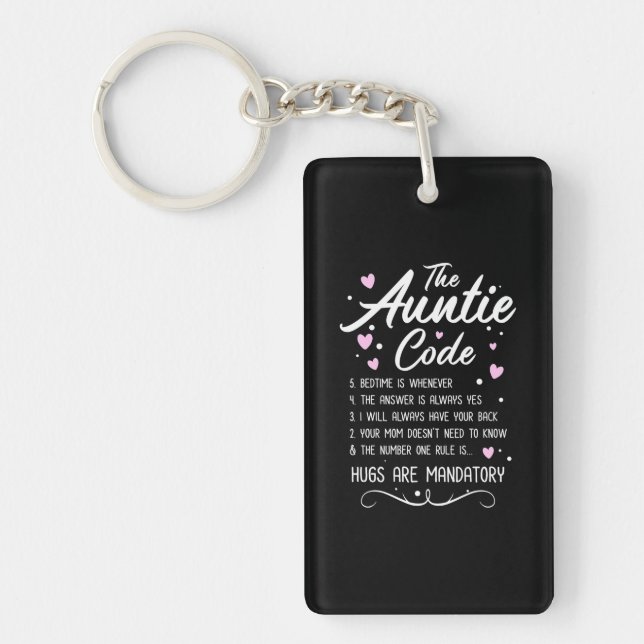 The Auntie Code Key Ring (Front)