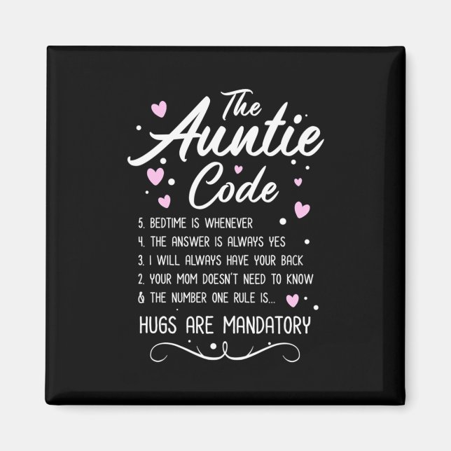 The Auntie Code Magnet (Front)