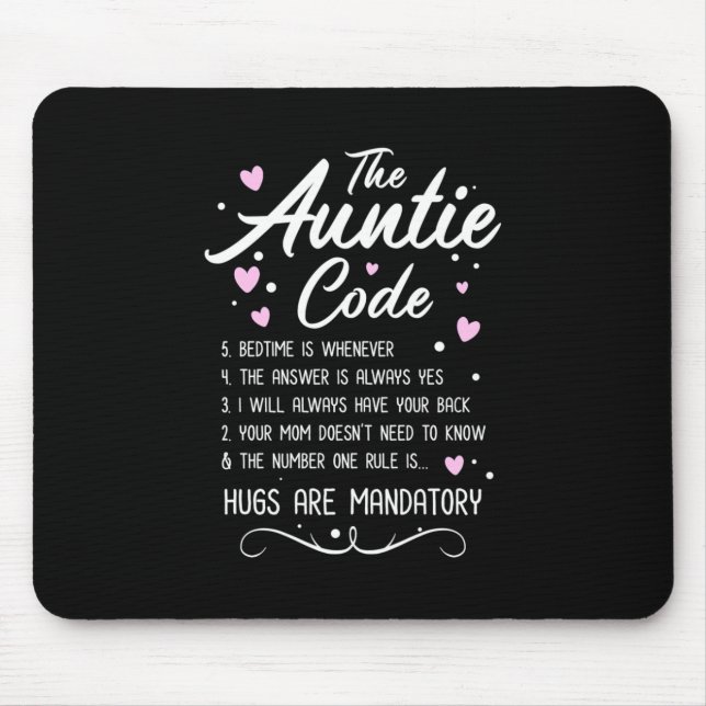 The Auntie Code Mouse Pad (Front)