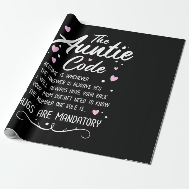 The Auntie Code Wrapping Paper (Unrolled)