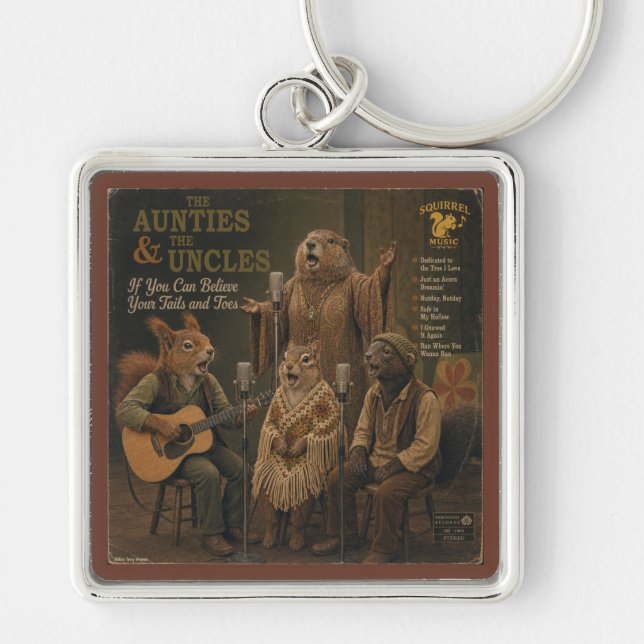 The Aunties & the Uncles: a Parody Key Ring (Front)