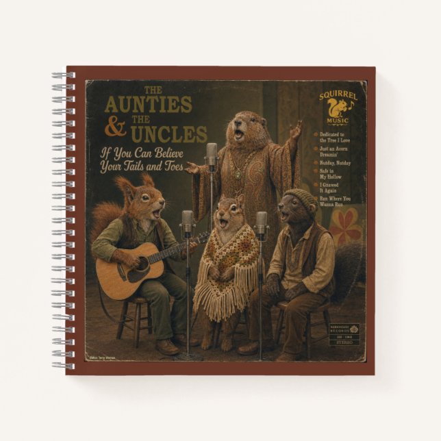 The Aunties & the Uncles: a Parody Notebook (Front)
