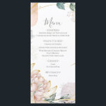 The Aureate Frame Floral Greenery Wedding  Menu<br><div class="desc">Menu. Matching items in this design are available.</div>