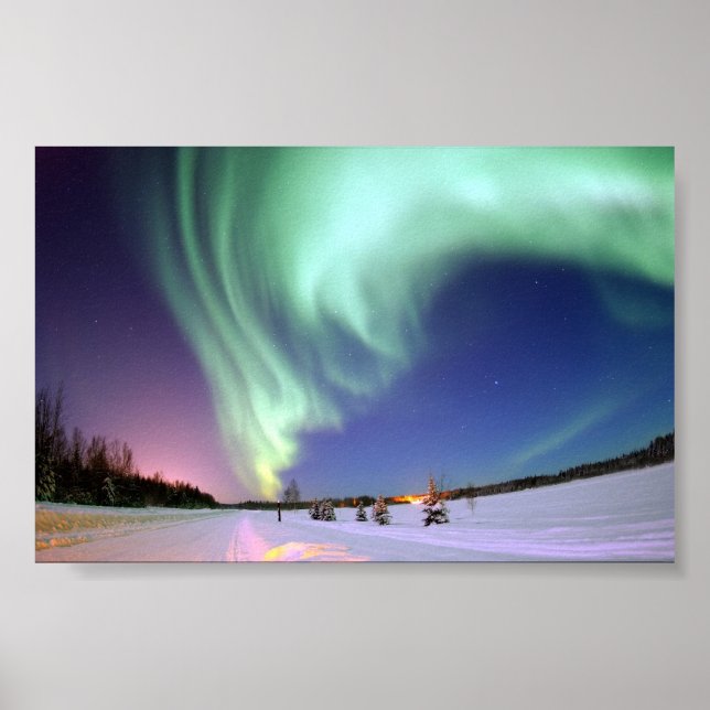 The Aurora Borealis, or Northern Lights Poster (Front)