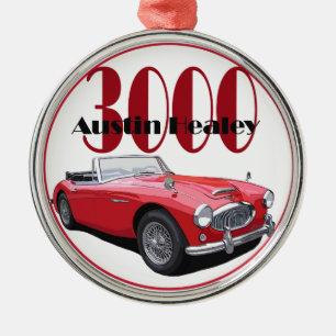 The Austin Healey 3000 Metal Tree Decoration