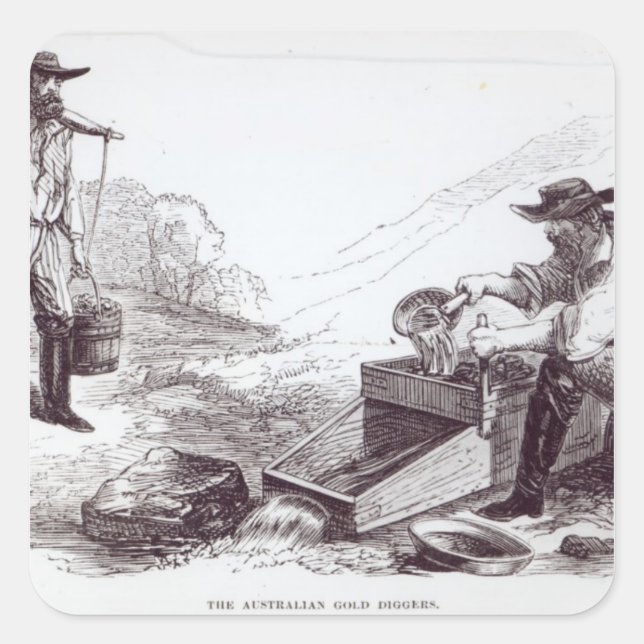 The Australian Gold Diggers Square Sticker (Front)
