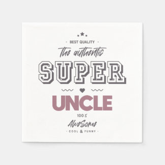 The authentic great uncle shot glass napkin