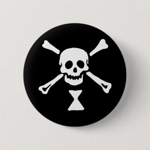 The authentic pirate flag of Emanuel Wynne 6 Cm Round Badge