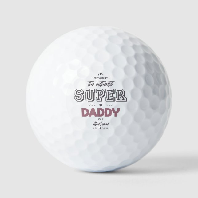 The authentic super daddy golf balls (Front)