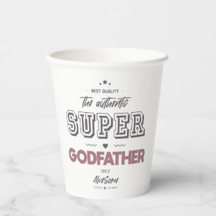 The authentic super godfather paper cups