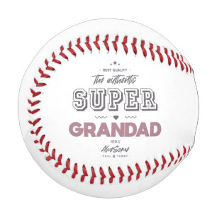 The authentic super grandad baseball