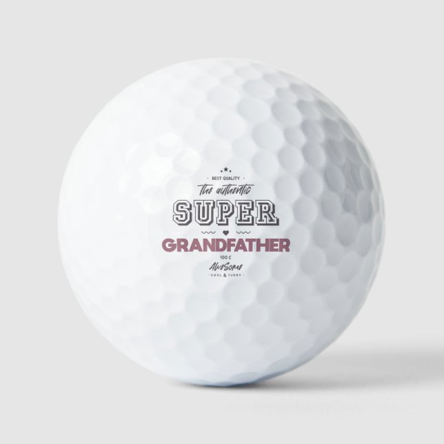 the authentic super grandfather golf balls (Front)
