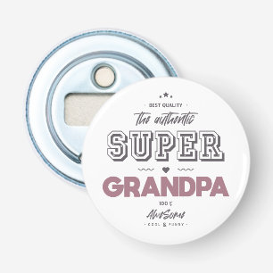 The authentic super grandpa bottle opener