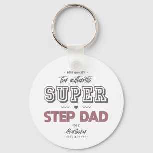The authentic super step dad key ring