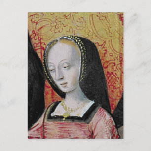 The Author Offering his Book to Anne of Brittany Postcard