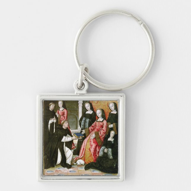 The Author Offering his Book to Anne of Key Ring (Front)