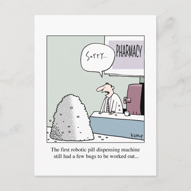 The automatic pill dispenser card (Front)