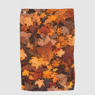 the autumn golf towel