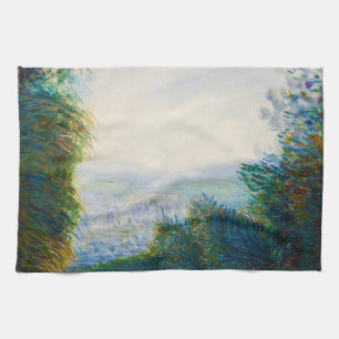 The Auvers Valley on the Oise River Renoir Tea Towel