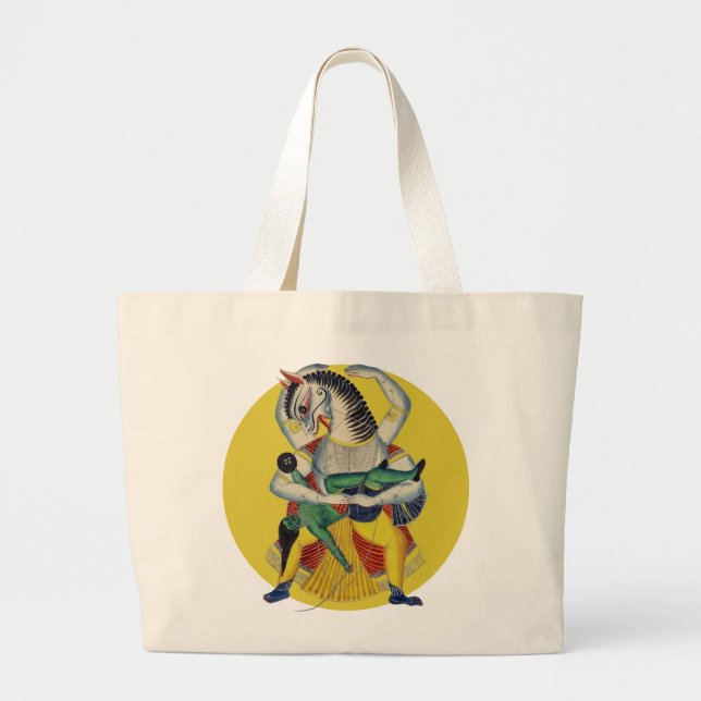 The avatar Narasimha Large Tote Bag (Front)