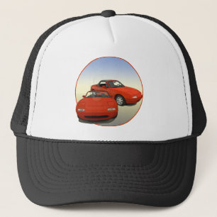 The Avenue Art Red Sports Car Trucker Hat