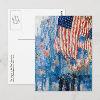 "The Avenue in the Rain" by Childe Hassam Postcard