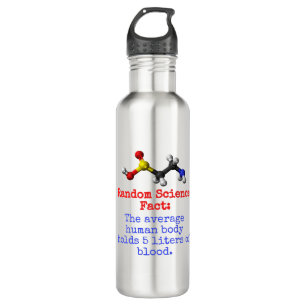 The Average Human Body  - Science Fact 710 Ml Water Bottle